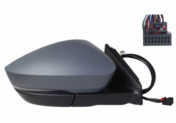 Acessar a peça Espelho retrovisor elétrico direito, convexo, aquecido, preparado, rebatível, com indicador, cortesia, memória, LED (15 pinos) Acessar a peça Espelho retrovisor elétrico direito, convexo, aquecido, preparado, rebatível, com indicador, cortesia, memória, LED (15 pinos)
