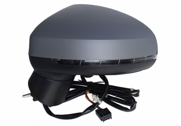 Acessar a peça Espelho retrovisor elétrico esquerdo, asférico, aquecido, preparado, rebatível, com indicador (8 pinos)