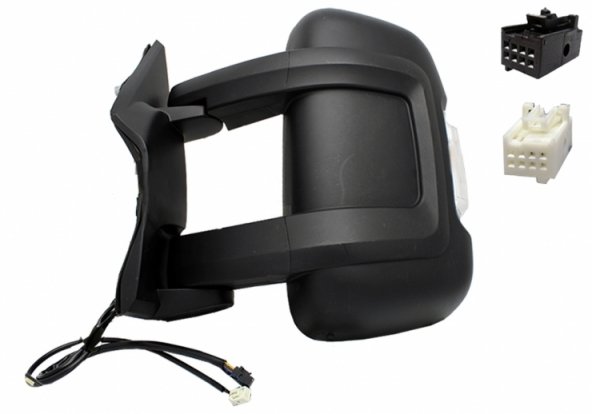 Acessar a peça Espelho retrovisor elétrico esquerdo, convexo, aquecido, com indicador, sonda (10 pinos) (médio)
