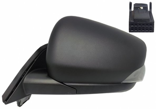 Acessar a peça Espelho retrovisor elétrico esquerdo, asférico, aquecido, com indicador (7 pinos)