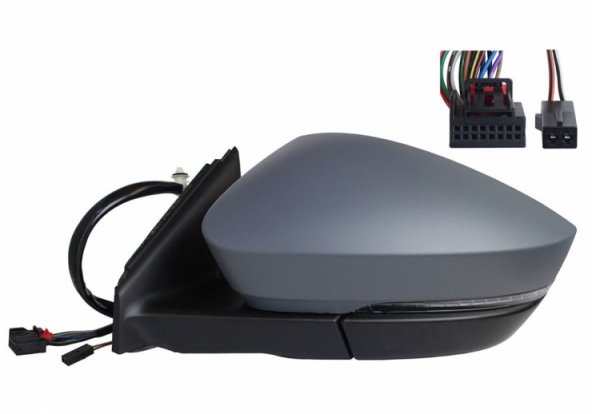 Acessar a peça Espelho retrovisor elétrico esquerdo, convexo, aquecido, preparado, rebatível, com indicador, cortesia, memória, LED, side (15 pinos, 2 pinos) Acessar a peça Espelho retrovisor elétrico esquerdo, convexo, aquecido, preparado, rebatível, com indicador, cortesia, memória, LED, side (15 pinos, 2 pinos)