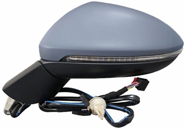 Acessar a peça Espelho retrovisor elétrico esquerdo, asférico, preparado, aquecido, com indicador (8 pinos)