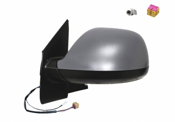 Acessar a peça Espelho retrovisor elétrico esquerdo, asférico, aquecido, preparado, rebatível, com antena (9 pinos)