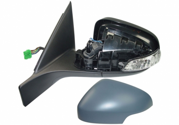 Acessar a peça Espelho retrovisor elétrico esquerdo, asférico, aquecível, preparado, com indicador, sonda, lâmpada (8 pinos)