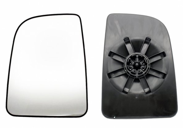 Acessar a peça Vidro + suporte espelho retrovisor esquerdo, manual, convexo