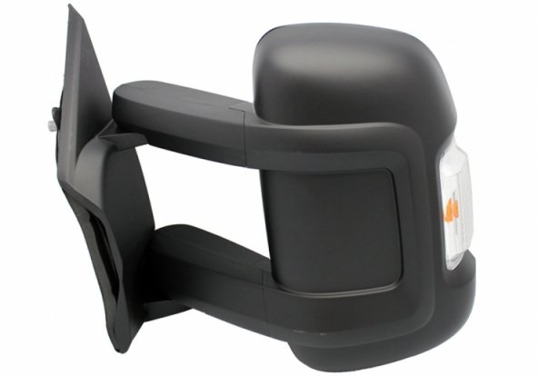 Acessar a peça Espelho esquerdo manual, convexo, com pisca-pisca, braço comprido, 16w, w16w, 220mm