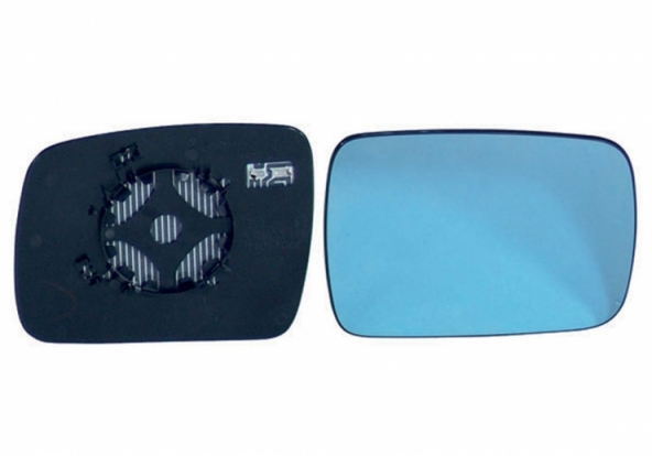Acessar a peça Vidro azul + suporte do espelho retrovisor direito, convexo, aquecido
