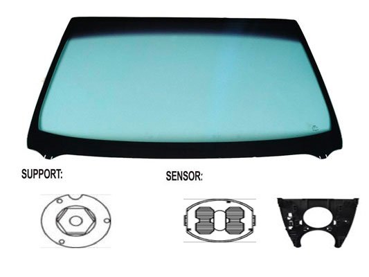 Para-brisas fumado verde com controlo solar + sensor pour MERCEDES CLASE CLA  pour MERCEDES CLASE CLA
