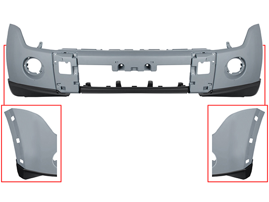 Para-choques dianteiro preparado com furos de nevoeiro pour MITSUBISHI MONTERO-PAJERO  pour MITSUBISHI MONTERO-PAJERO
