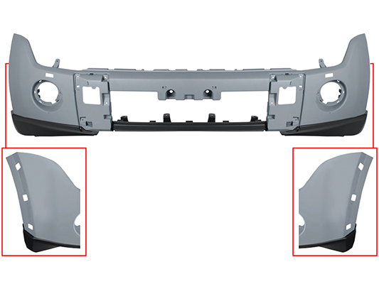 Para-choques dianteiro preparado com orifícios para faróis de nevoeiro e lava-faróis pour MITSUBISHI MONTERO-PAJERO  pour MITSUBISHI MONTERO-PAJERO
