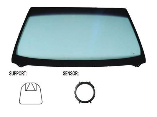 Acessar a peça Para-brisas verde acustico serigr. mod. base esp. term sensor chuva/luz friso inf janela de vidro