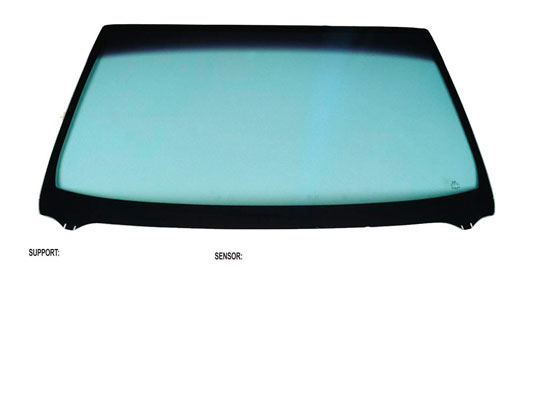 Acessar a peça Para-brisas verde difuso azul serigrafia modificada friso superior/inferior