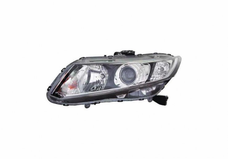 Acessar a peça Farol elétrico esquerdo preto com farol de circulação diurna H11 + HB3