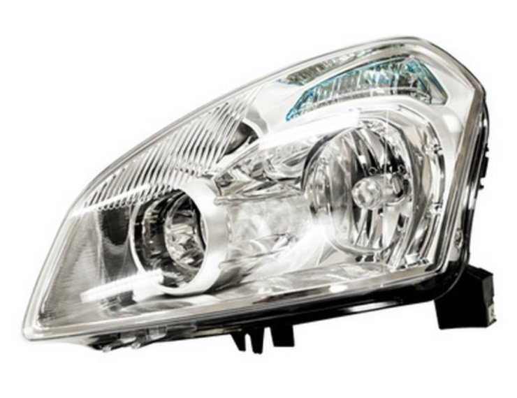 Acessar a peça Farol elétrico esquerdo cromado Xenon D2R + H7