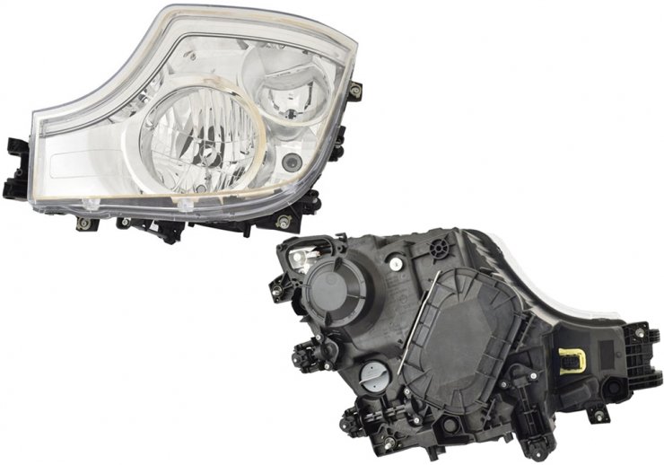 Acessar a peça Farol manual esquerdo, LED, H1+H7