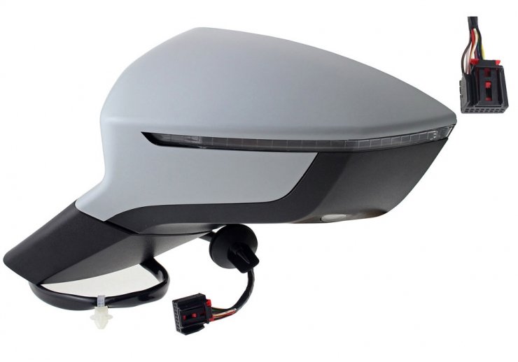 Acessar a peça Espelho retrovisor elétrico direito, convexo, aquecido, preparado, com indicador de direção (6 pinos)