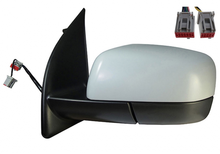 Acessar a peça Espelho retrovisor elétrico esquerdo, convexo, aquecido, preparado, rebatível, sonda, cortesia, memória (13 pinos)