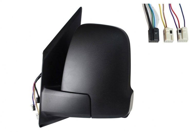 Acessar a peça Espelho retrovisor elétrico esquerdo, convexo, aquecido, rebatível, com indicador, side (2 pinos, 3 pinos, 6 pinos) (curto)