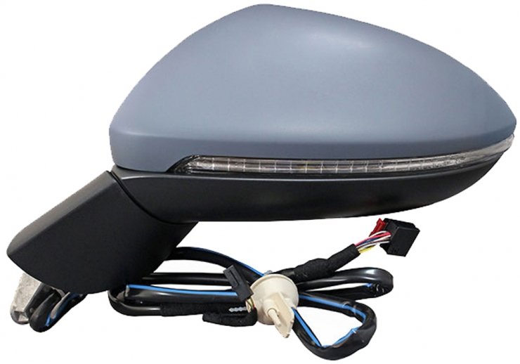 Acessar a peça Espelho retrovisor elétrico esquerdo, asférico, preparado, aquecido, com indicador (8 pinos)