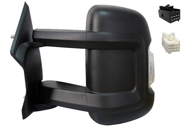 Acessar a peça Espelho retrovisor manual esquerdo, convexo, com indicador (2 pinos) (longo)