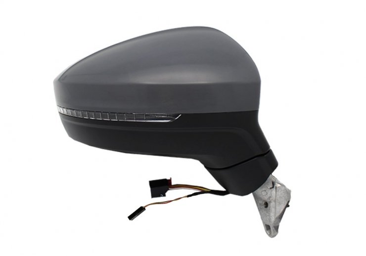 Espelho retrovisor elétrico direito, convexo, aquecido, preparado, com indicador, LED, side (8 pinos) VOLKSWAGEN-TIGUAN pour VOLKSWAGEN TIGUAN  pour VOLKSWAGEN TIGUAN