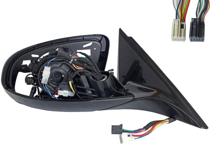 Acessar a peça Corpo do espelho retrovisor elétrico direito, aquecido, preparado, rebatível, cortesia, memória, side (16 pinos)