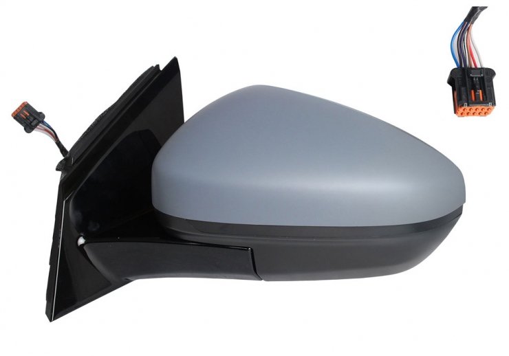 Espelho retrovisor elétrico esquerdo, convexo, aquecido, preparado, rebatível, cortesia (8 pinos - 2 pinos)  pour OPEL GRANDLAND  pour OPEL GRANDLAND