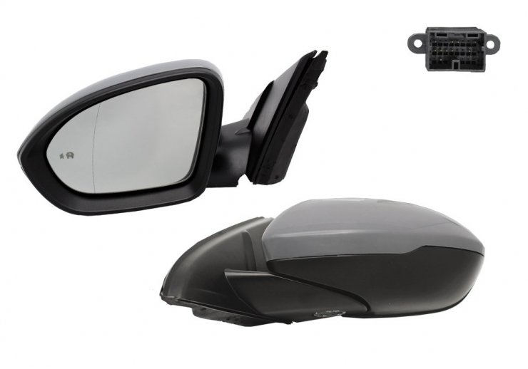 Espelho retrovisor elétrico esquerdo, asférico, aquecido, preparado, rebatível, cortesia, side (10 pinos) OPEL-INSIGNIA pour OPEL INSIGNIA  pour OPEL INSIGNIA