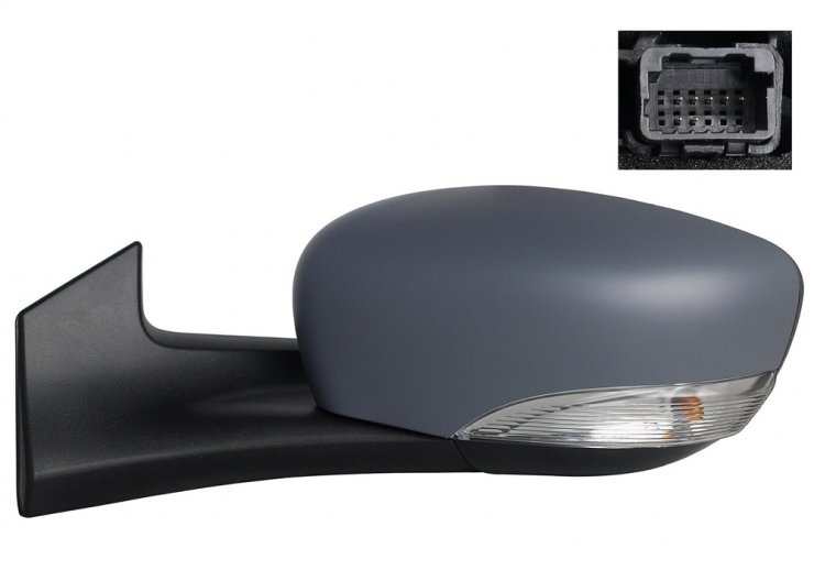Espelho retrovisor elétrico esquerdo, asférico, aquecido, preparado, com indicador (7 pinos) RENAULT-ZOE pour RENAULT ZOE  pour RENAULT ZOE
