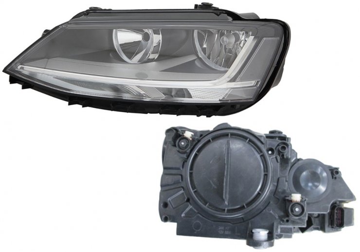 Farol elétrico esquerdo, LED, H7+H7 (motor) VOLKSWAGEN-JETTA  pour VOLKSWAGEN JETTA   pour VOLKSWAGEN JETTA