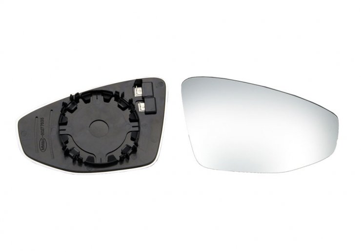 Acessar a peça Vidro + suporte do espelho retrovisor direito, convexo, aquecível