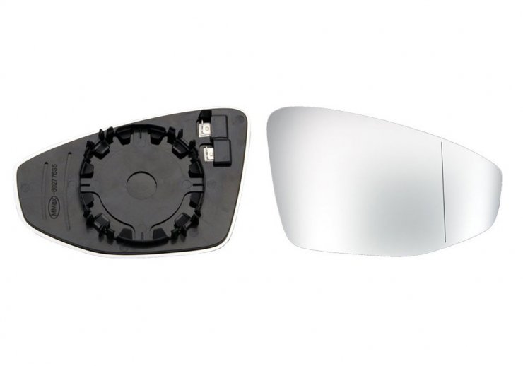 Acessar a peça Vidro + suporte do espelho retrovisor direito, asférico, aquecido