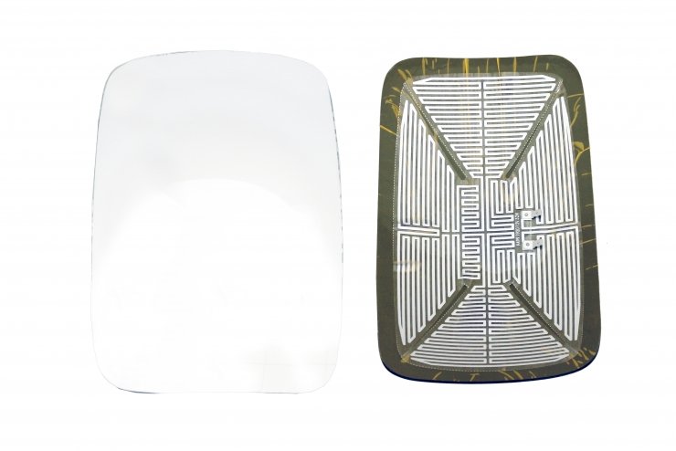 Acessar a peça Vidro + suporte do espelho retrovisor reversível, aquecido, convexo (classe VI) Acessar a peça Vidro + suporte do espelho retrovisor reversível, aquecido, convexo (classe VI)