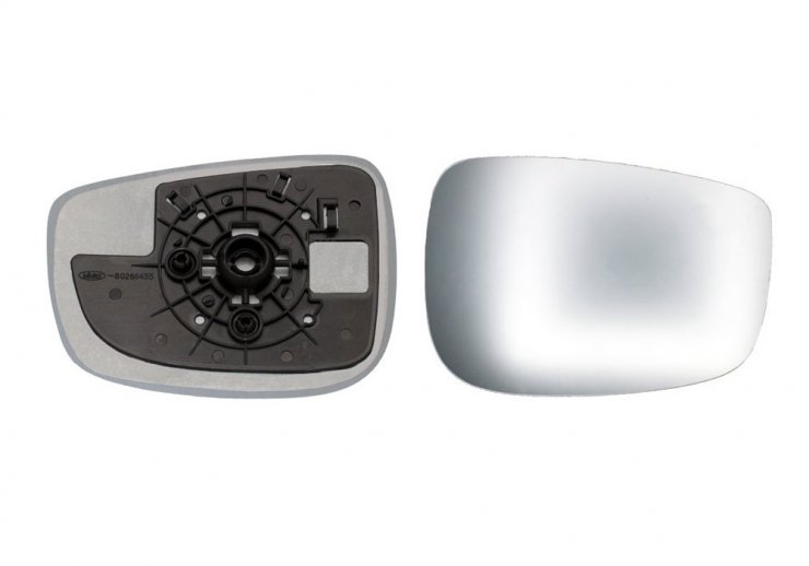 Acessar a peça Vidro + suporte para espelho retrovisor direito, convexo