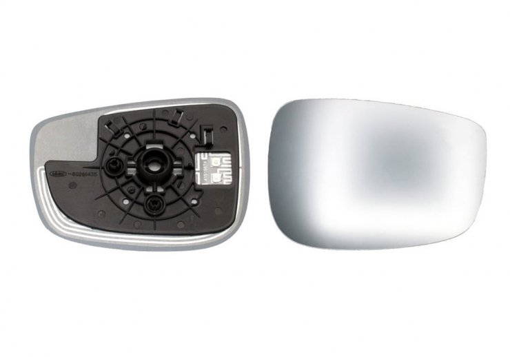 Acessar a peça Vidro + suporte do espelho retrovisor direito, convexo, aquecido