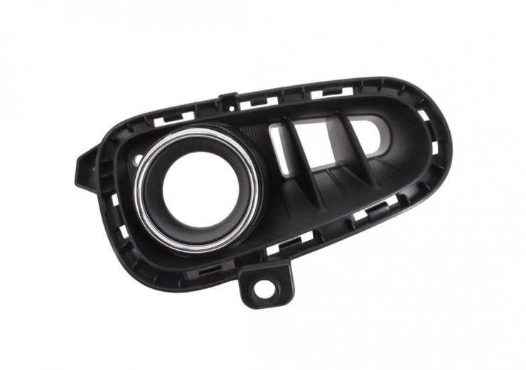 Acessar a peça Grelha do para choques esquerdo, orifícios nevoeiro, orifícios estrutura