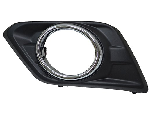 Acessar a peça Grelha esquerda para choques frente com buraco nevoeiro preta/cromada