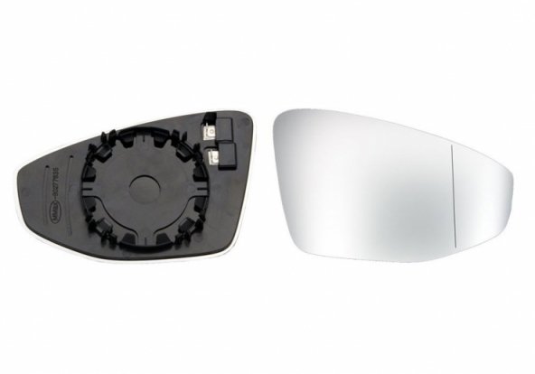 Acessar a peça Vidro + suporte do espelho retrovisor direito, asférico, aquecido