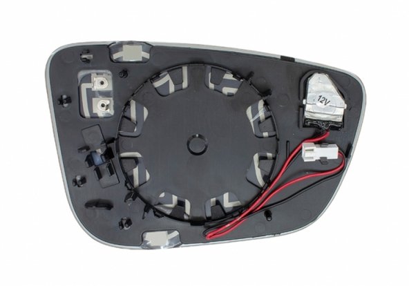 Acessar a peça Vidro + suporte para espelho retrovisor esquerdo, asférico, térmico, side