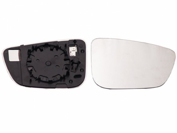Acessar a peça Vidro + suporte do espelho retrovisor direito, convexo, aquecível