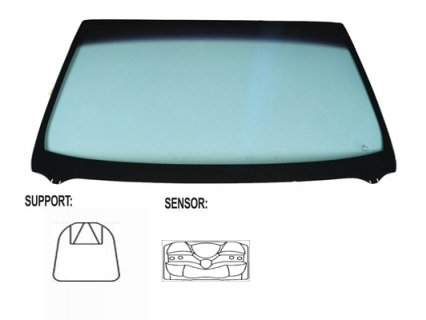 Acessar a peça Para-brisas verde serigrafia modificada base espelho termicosensor chuva/luz janela Acessar a peça Para-brisas verde serigrafia modificada base espelho termicosensor chuva/luz janela