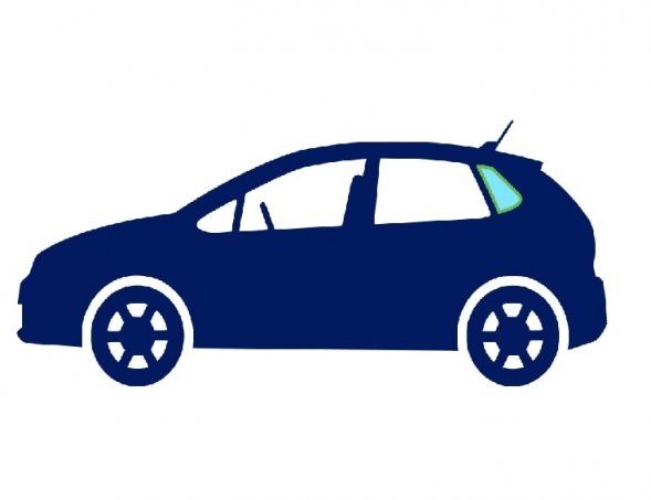 Acessar a peça Janela de vidro lateral traseira fixa esquerda (3 portas)