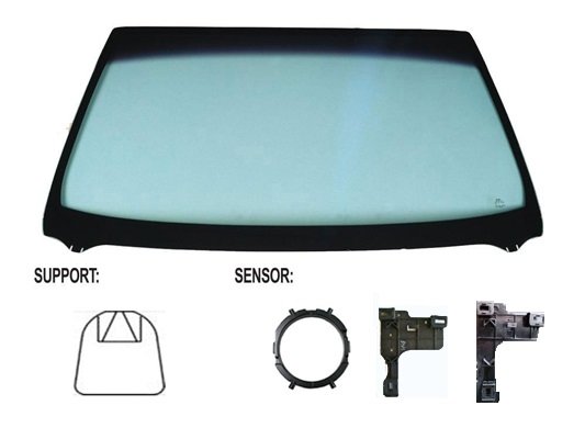 Acessar a peça Para-brisas verde controlo solar serigrafia base esp. sensorchuva/luz friso inf câmara