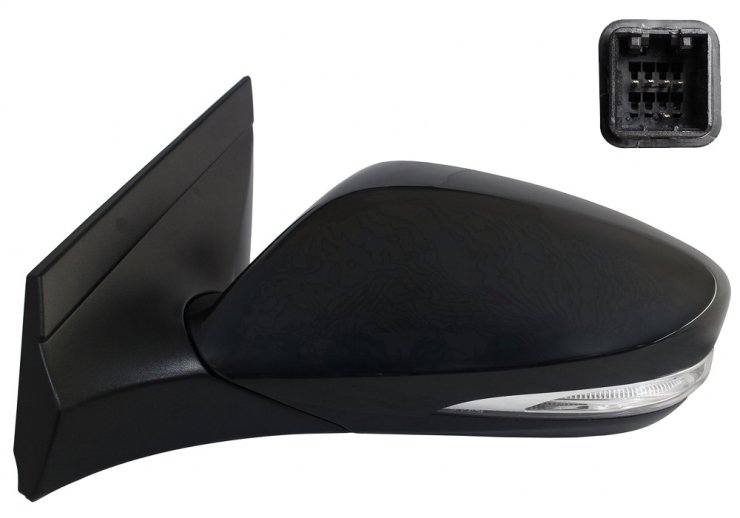 Espelho retrovisor elétrico esquerdo, convexo, preparado, com indicador (5 pinos)  pour HYUNDAI ACCENT  pour HYUNDAI ACCENT