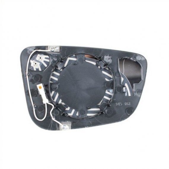 Acessar a peça Vidro + suporte do espelho retrovisor esquerdo, asférico, aquecido, cromado, antirreflexo