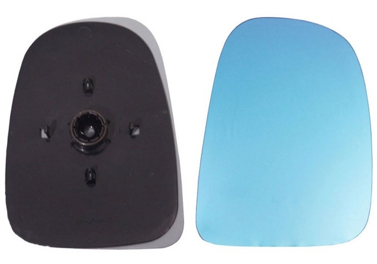 Acessar a peça Vidro + suporte do espelho retrovisor direito, convexo, azul