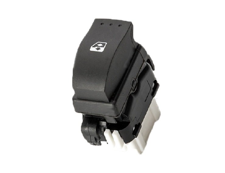 Acessar a peça Interruptor preto do vidro elétrico da porta frente esquerda (6 pinos - Branco)