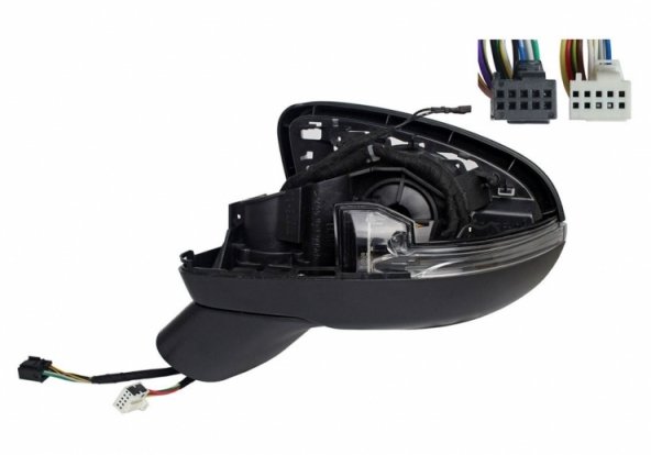 Acessar a peça Corpo do espelho retrovisor elétrico esquerdo, aquecido, rebatível, indicador, cortesia, memória, LED, electrocrómico (5 pinos, 8 pinos)