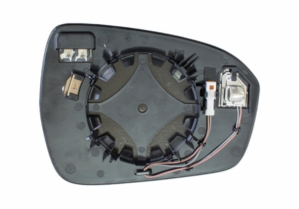 Acessar a peça Vidro + suporte para espelho retrovisor esquerdo, asférico, aquecido, side