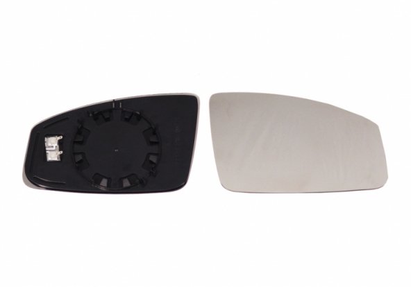 Acessar a peça Vidro + suporte do espelho retrovisor direito, convexo, aquecível Acessar a peça Vidro + suporte do espelho retrovisor direito, convexo, aquecível